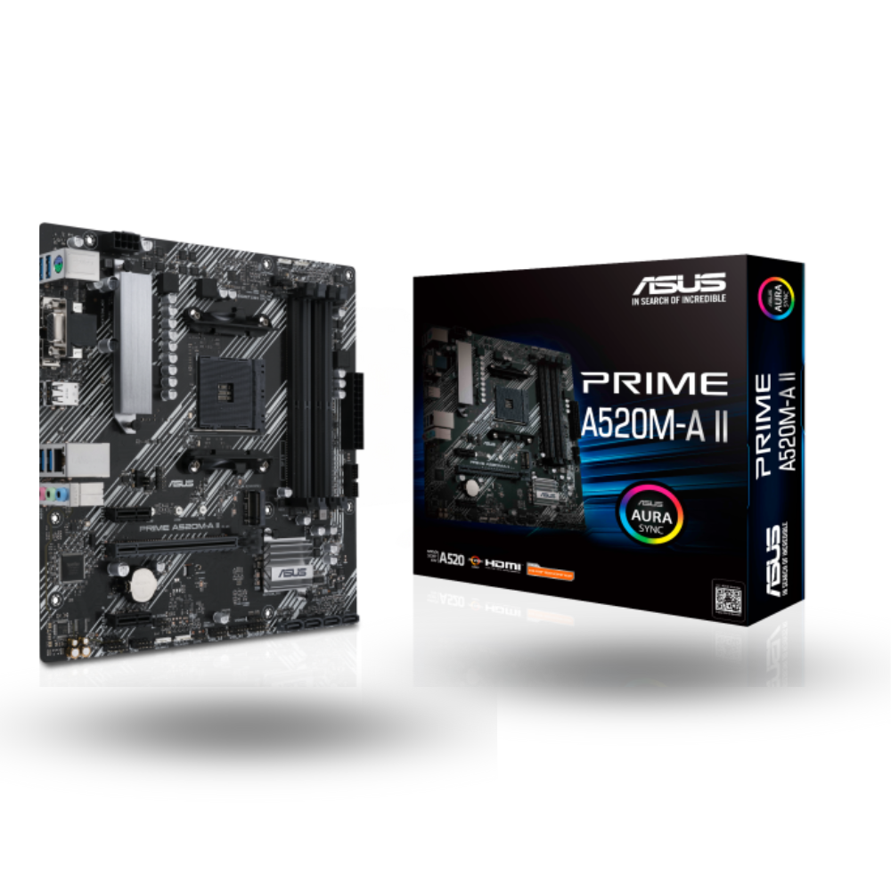 Asus PRIME A520M-A II (AM4, A520, DDR4, USB 3.2, SATA3)