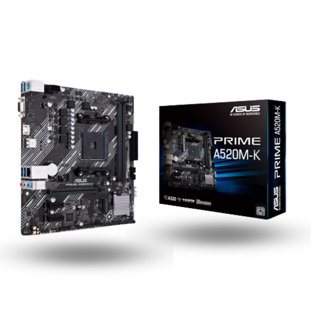 Asus PRIME A520M-K (AM4, A520, DDR4, USB 3.2, SATA3)