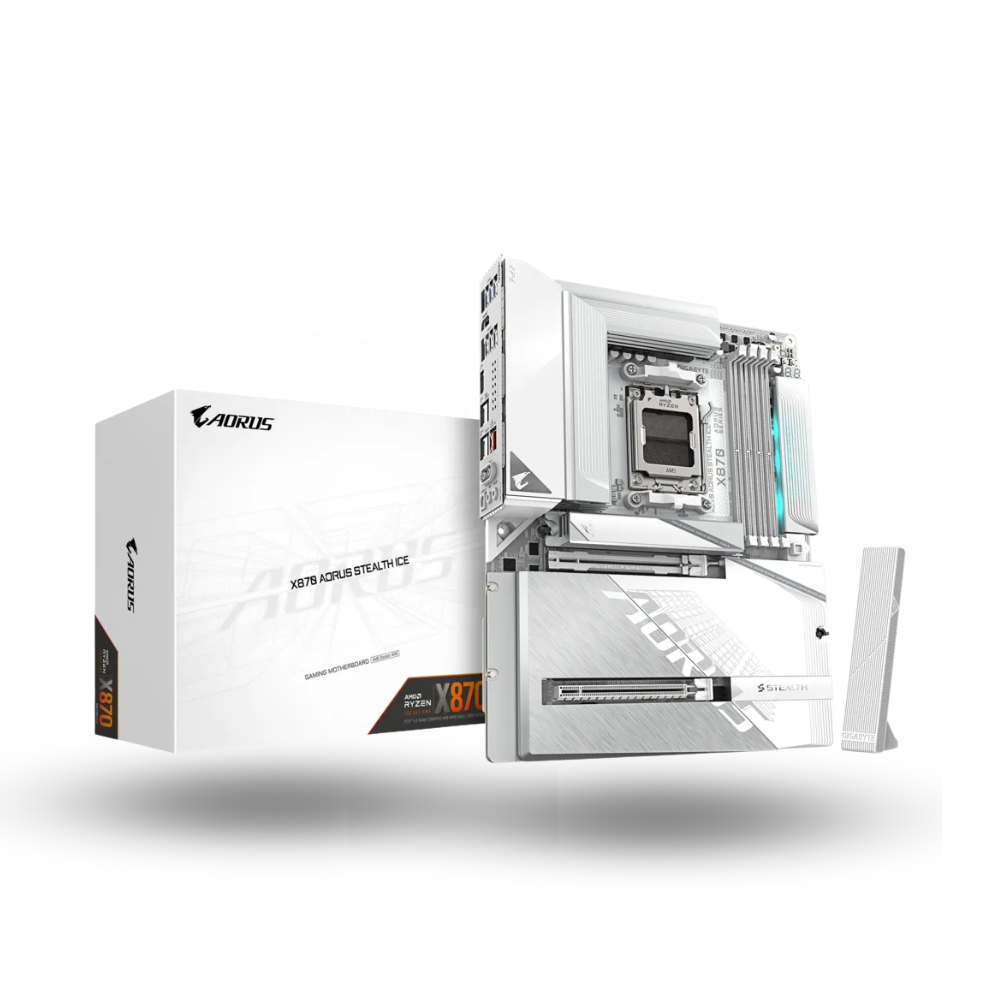 Gigabyte X870 AORUS STEALTH ICE (AM5, AMD X870, DDR5, USB3.2 Type-C, SATA3)