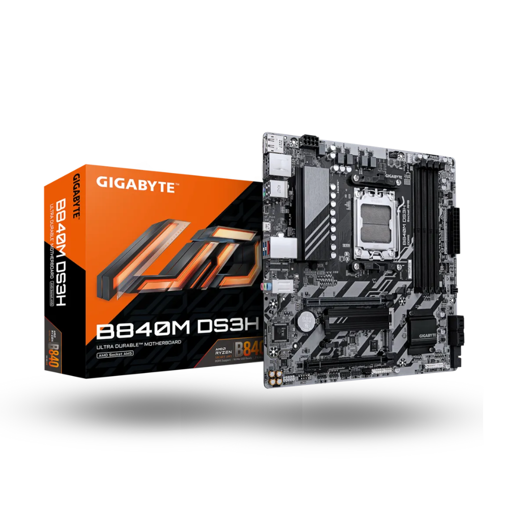 Gigabyte B840M DS3H (AM5, AMD B840, DDR5, USB3.2 Type-C, SATA3)