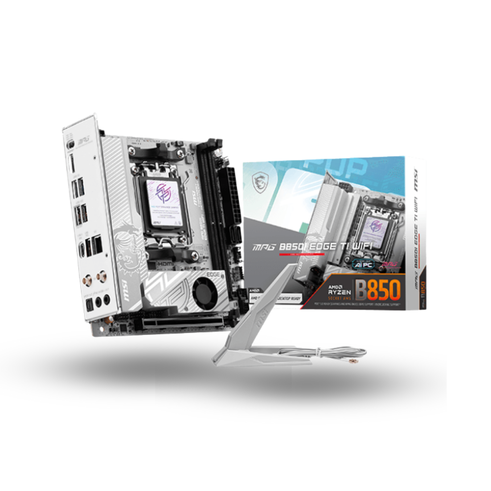 MSI MPG B850I EDGE TI WIFI (AM5, AMD B850, DDR5, USB3.2 Type-C, SATA3)
