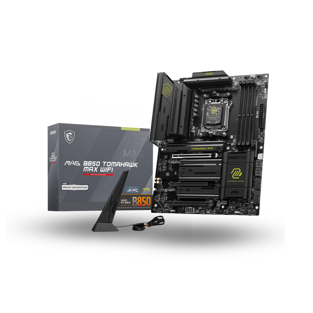 MSI MAG B850 TOMAHAWK MAX WIFI (AM5, AMD B850, DDR5, USB3.2 Type-C, SATA3)