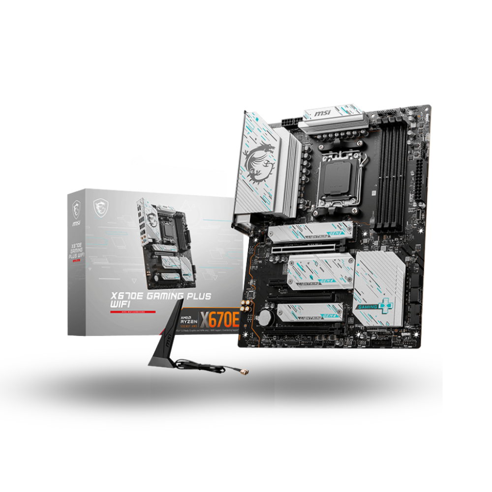 MSI X670E Gaming Plus WIFI (AM5, AMD X670, DDR5, USB3.2 Type-C, SATA3)