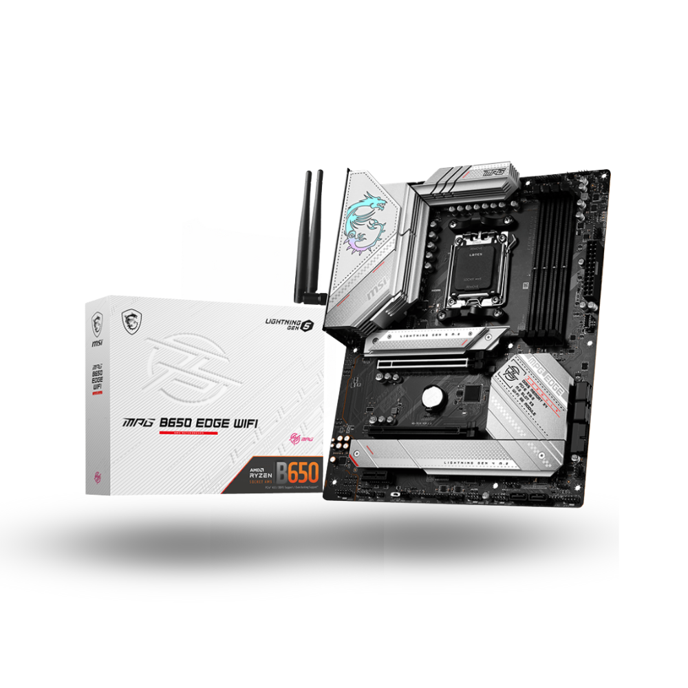 MSI MPG B650 EDGE WIFI (AM5, AMD B650, DDR5, USB3.2 Type-C, SATA3)
