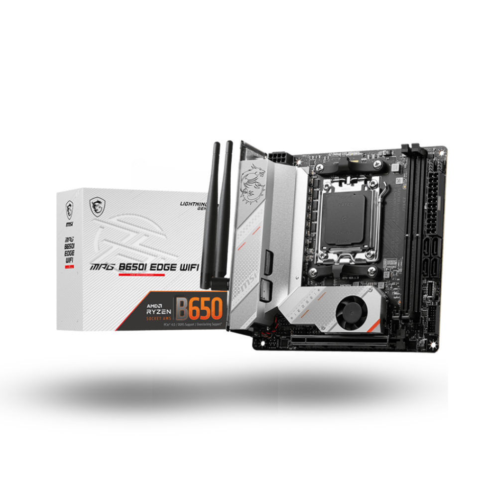 MSI MPG B650I EDGE WIFI (AM5, AMD B650, DDR5, USB3.2 Type-C, SATA3)