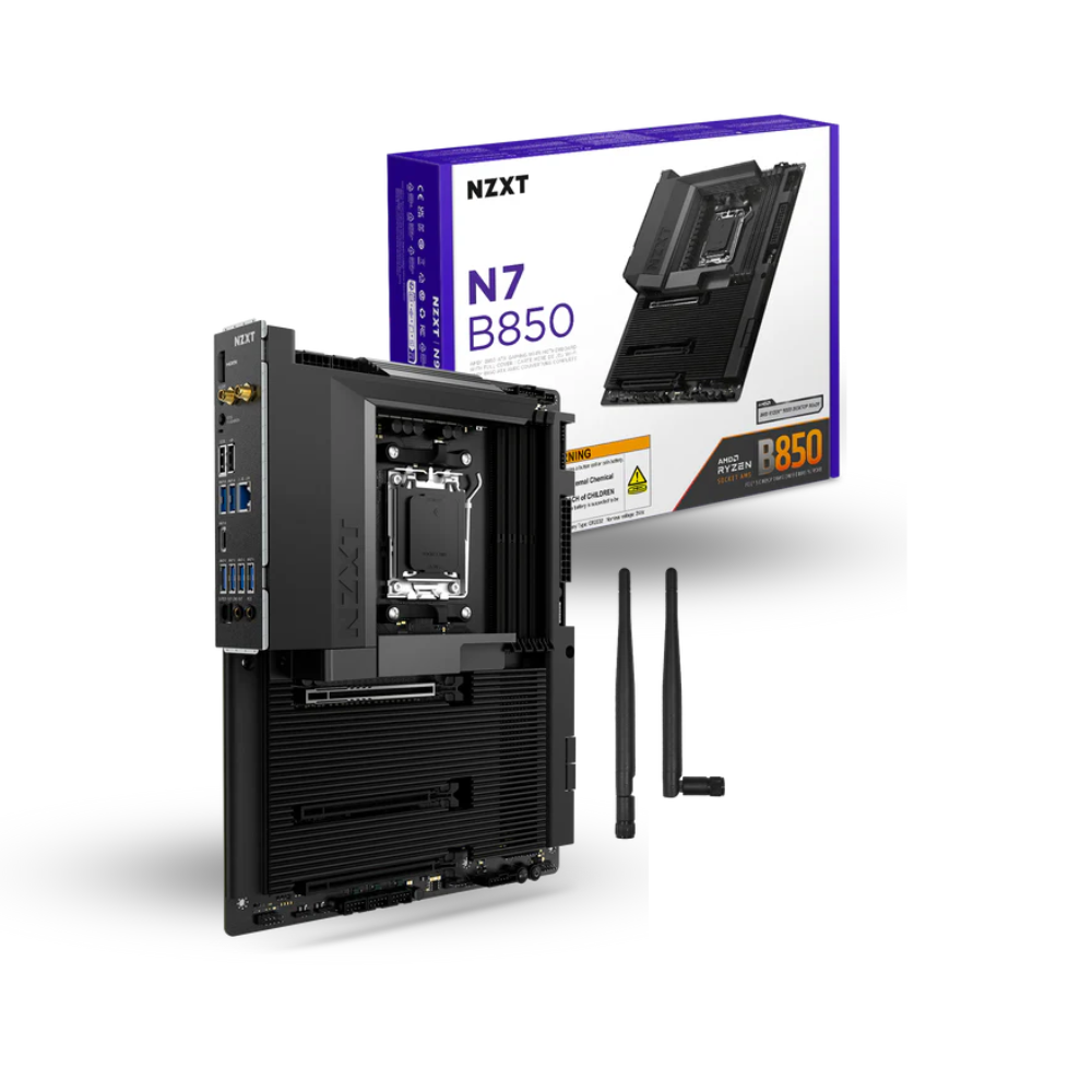 NZXT N7 B850 Black (AM5, AMD B850, DDR5, USB3.2 Type-C, SATA3)