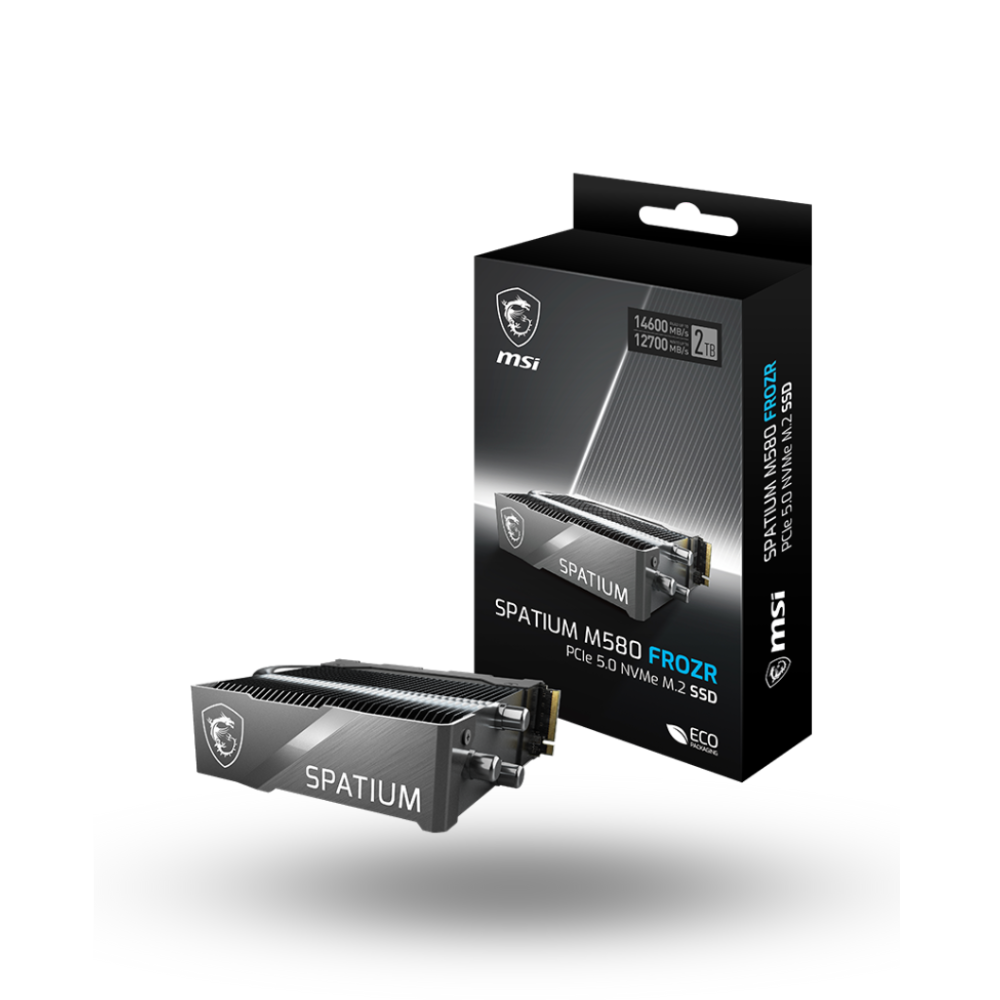 MSI Spatium M580 FROZR M.2 NVMe PCIe Gen5 x4 2TB with Heatsink - Grs 5th