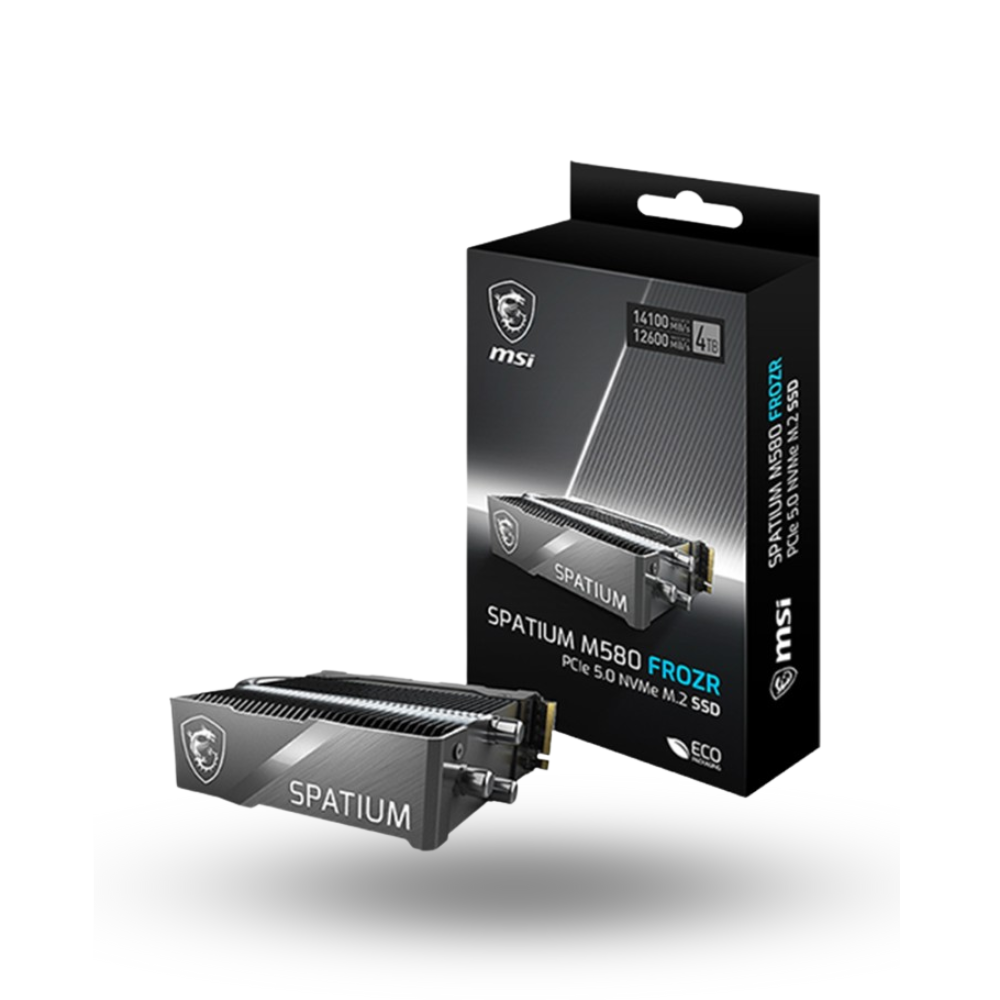 MSI Spatium M580 FROZR M.2 NVMe PCIe Gen5 x4 4TB with Heatsink - Grs 5th