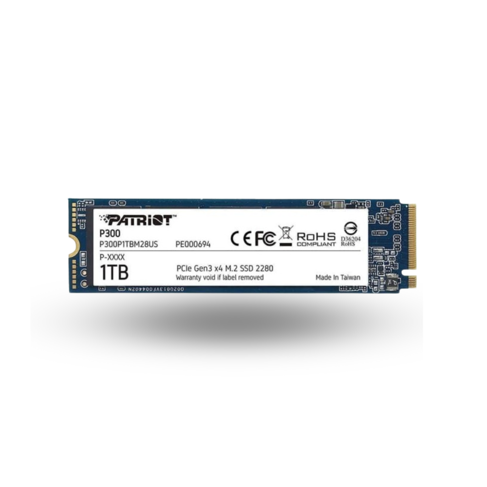 Patriot P300 1TB M.2 2280 PCIe Gen3 x4 - R2100MB/s W1650MB/s