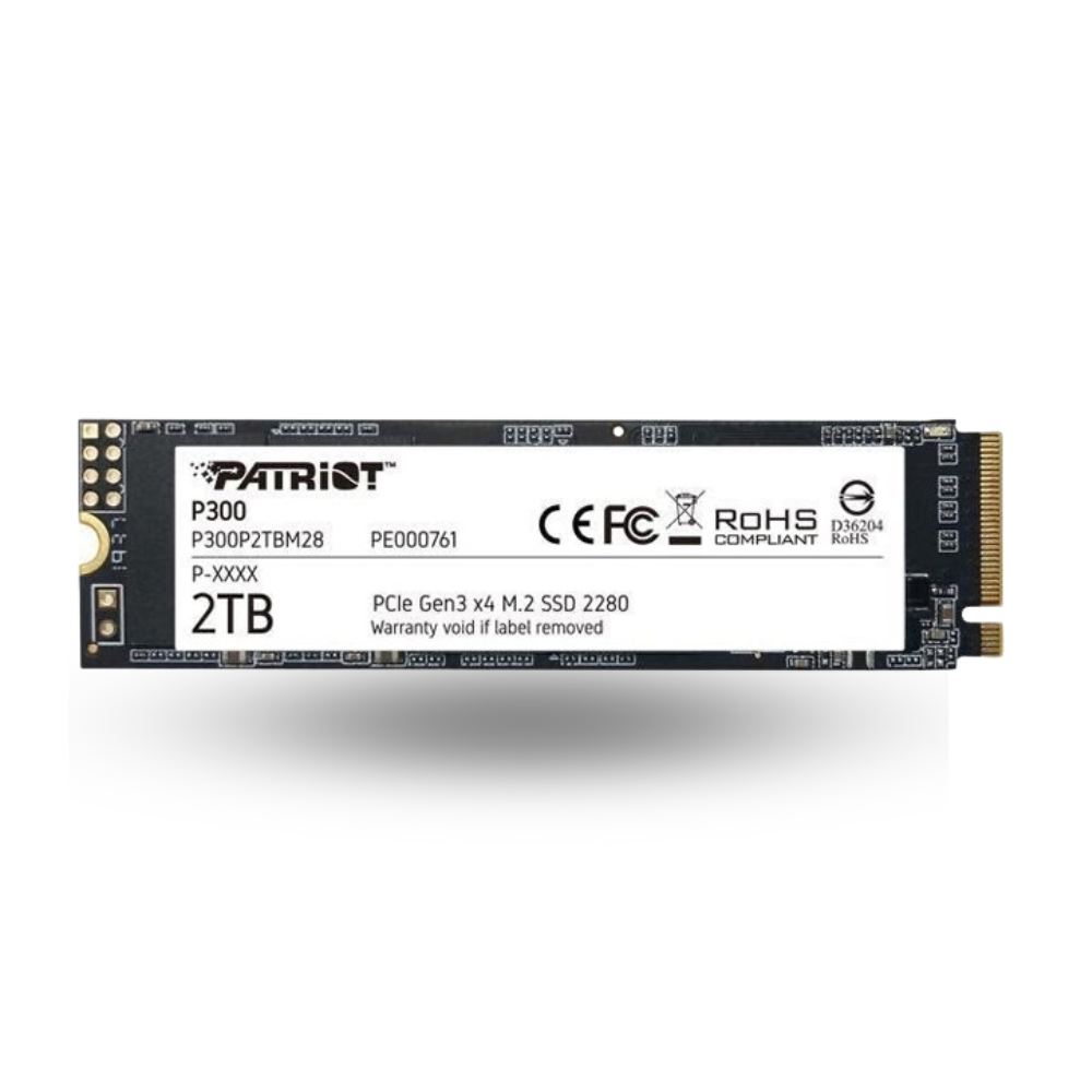 Patriot P300 2TB M.2 2280 PCIe Gen3 x4 - R2100MB/s W1650MB/s