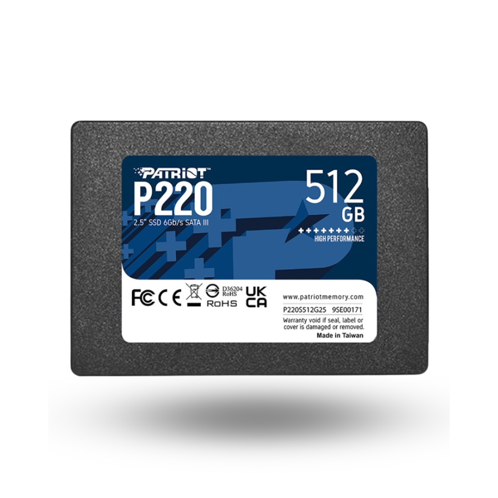 Patriot P220 SATA3 512GB - R550MB/s W500MB/s