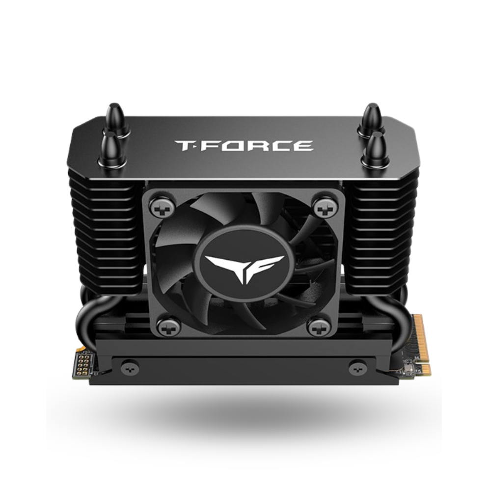Team T-Force GE PRO 2TB M.2 PCIe Gen5 x4 with Dark Airflow Cooler - TM8FG3002T0C133