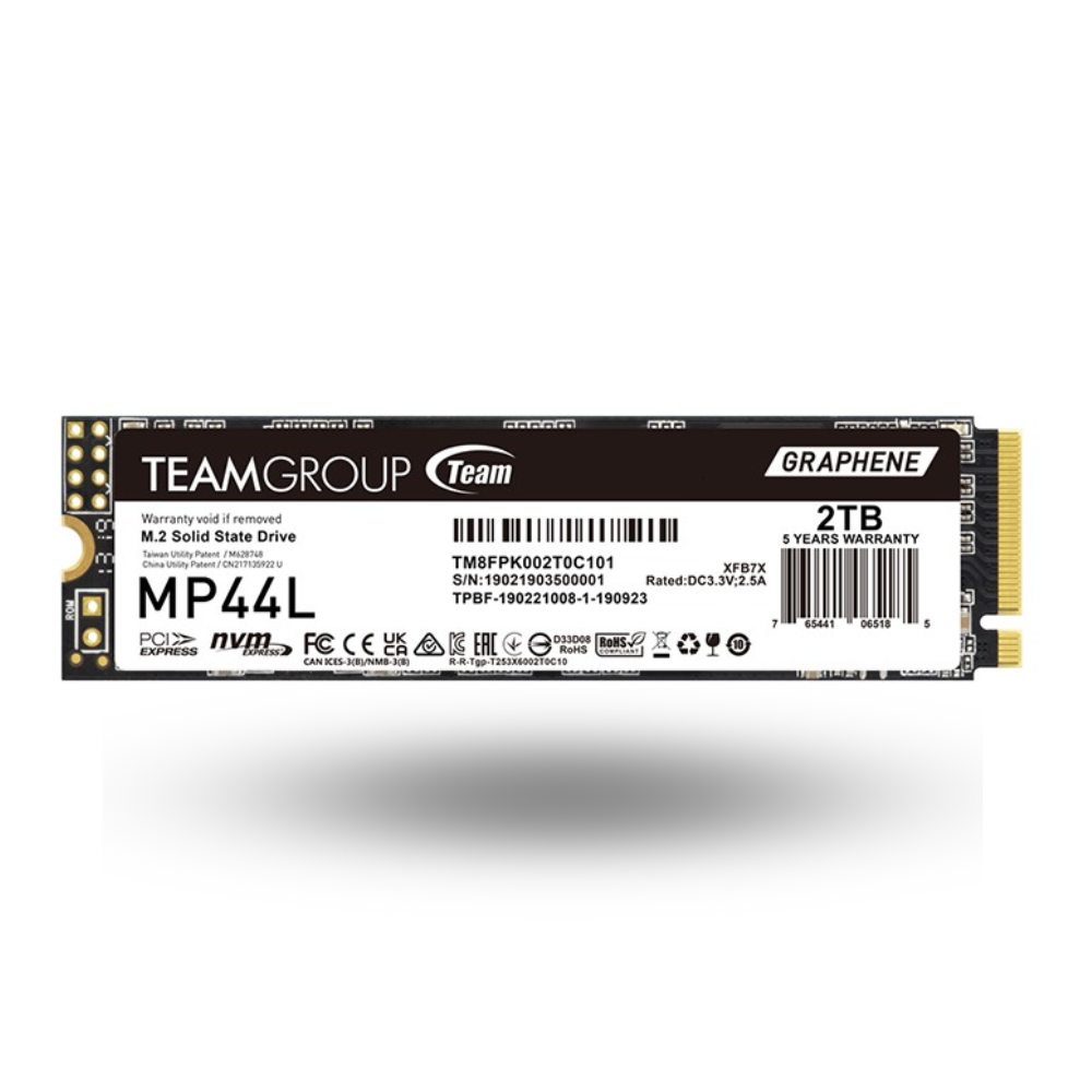 Team MP44L 2TB M.2 PCIe 4.0 x4 - TM8FPK002T0C101 - R 4800MB/s & W 4400MB/s