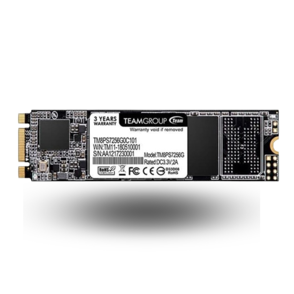 Team MS30 M.2 2280 SATA SSD 256GB - TM8PS7256G0C101 - R 500MB/s & W 400MB/s