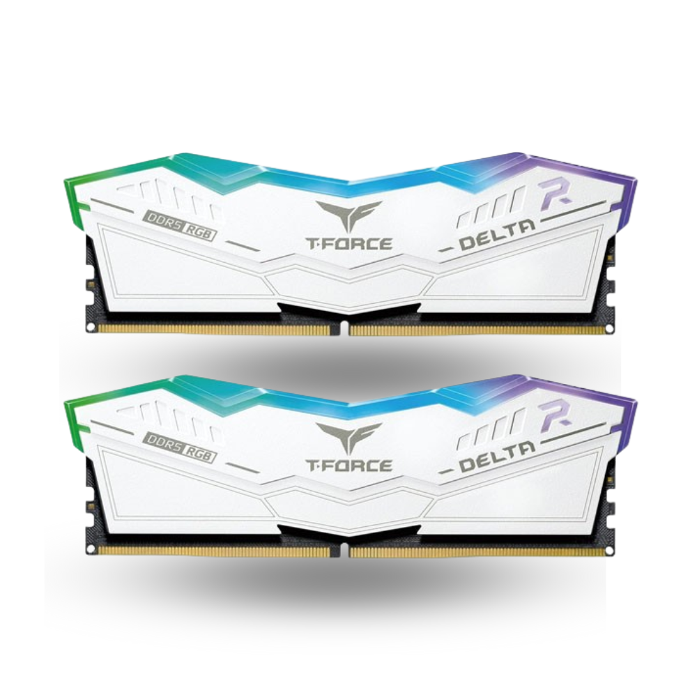 Team T-Force Delta RGB White DDR5 PC44800 5600MHz 32GB (2x16GB) 36-36-36-76 - FF4D532G5600HC36BDC01