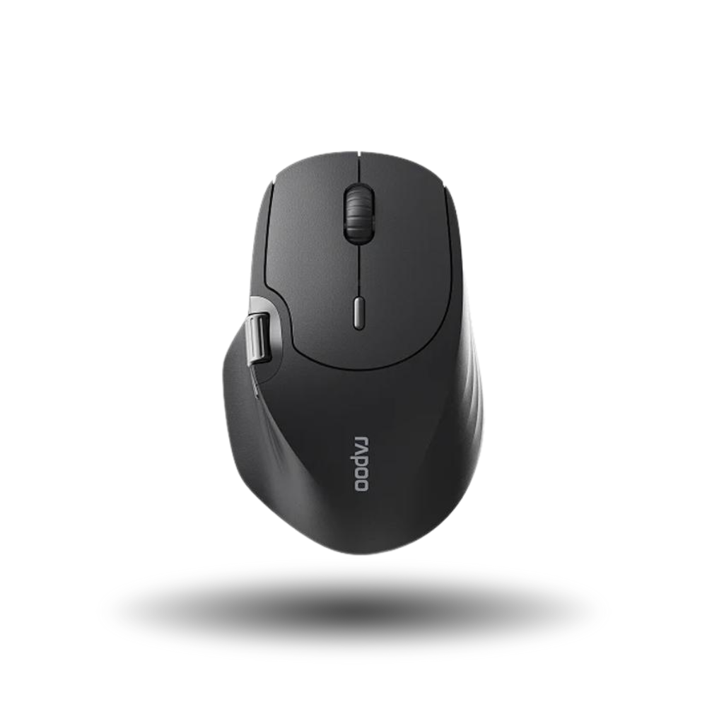 Rapoo MT560 Multi-mode Wireless Ergonomic Optical Mouse - Black