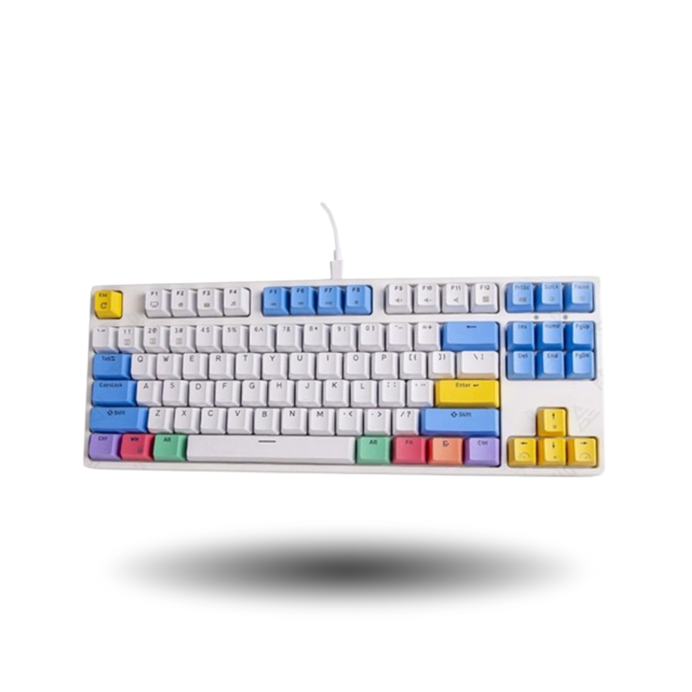 Paradox Ghost 87 V2 White 87% Mechanical Gaming Keyboard (Gateron Red Switch)