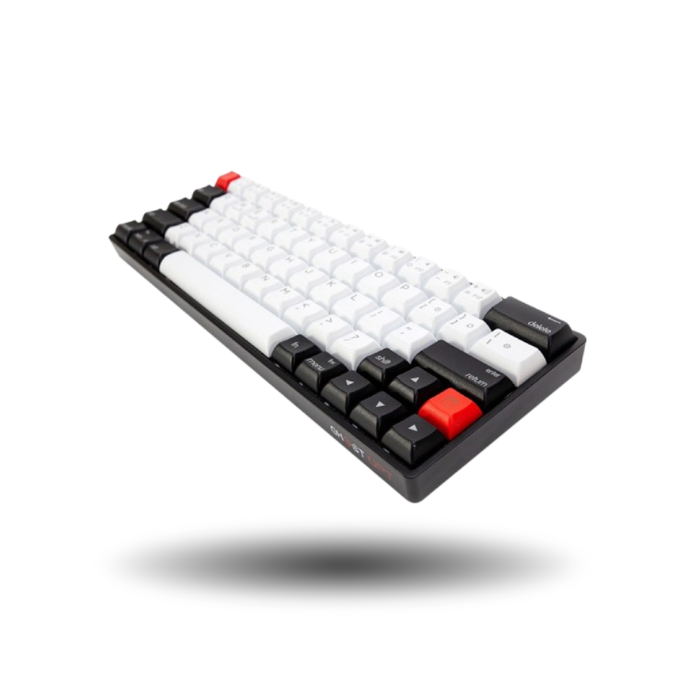 Paradox Ghost OPT 64 GK1 PBT Radium Vulture 64% Mechanical Gaming Keyboard (Gateron Optical Yellow Switch)