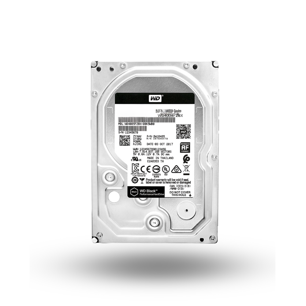 WDC 4TB SATA3 256MB - Black - WD4006FZBX - Garansi 5 Th