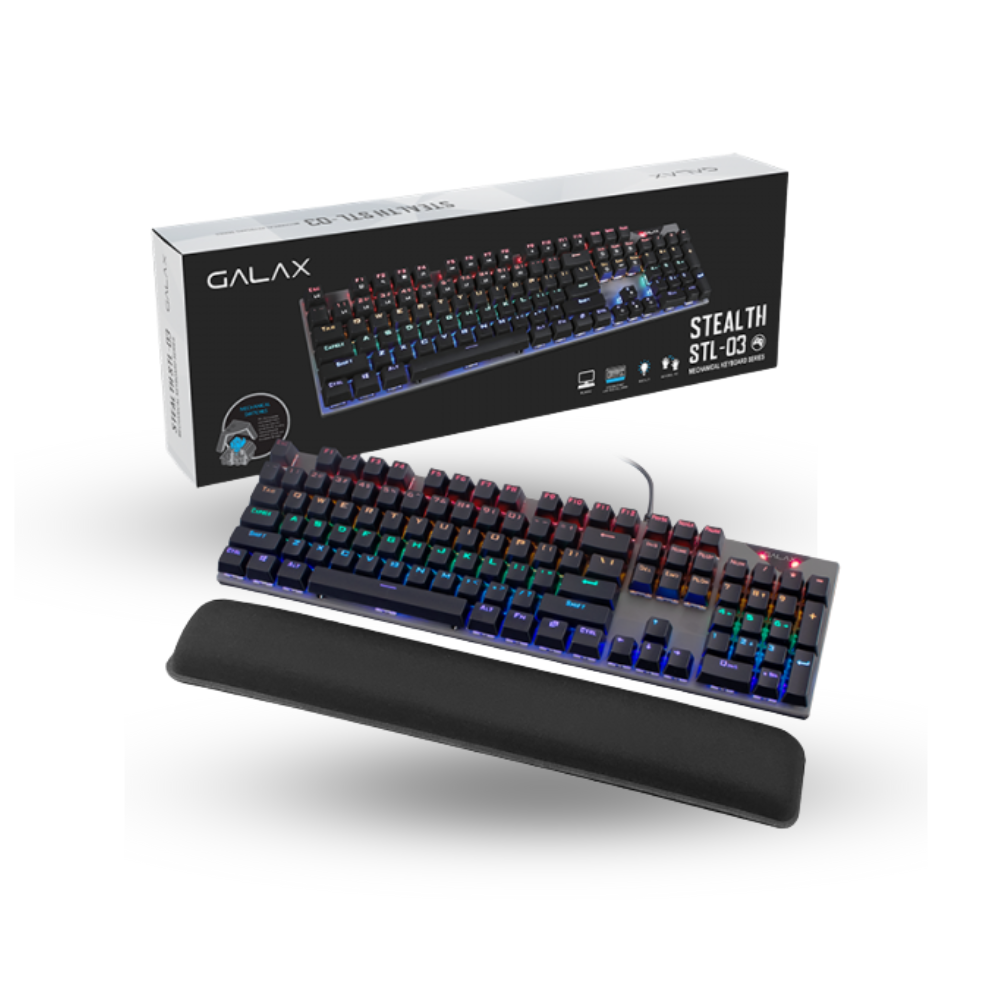 GALAX STEALTH STL-03 Blue Switch - Wired Mechanical Gaming Keyboard - Lighting Effect