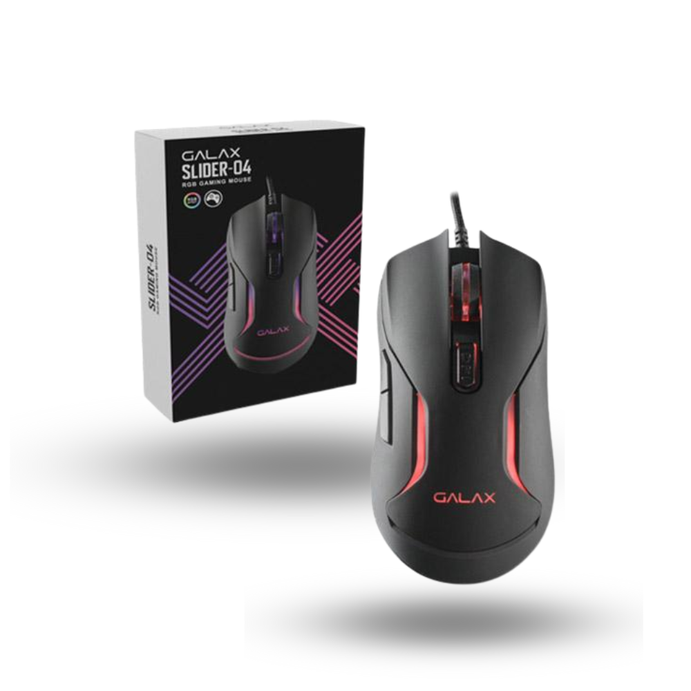 GALAX SLIDER-04 Ergonomic Gaming Mouse - RGB Light - 6400DPI