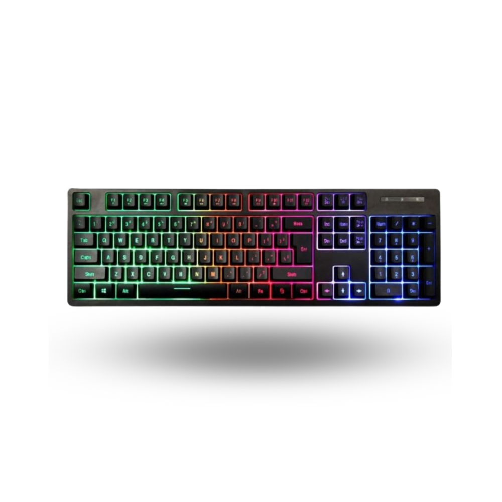 1STPLAYER Gaming Membrane Keyboard FIREDANCING K5 - RGB Backlit - Dust & Waterproof