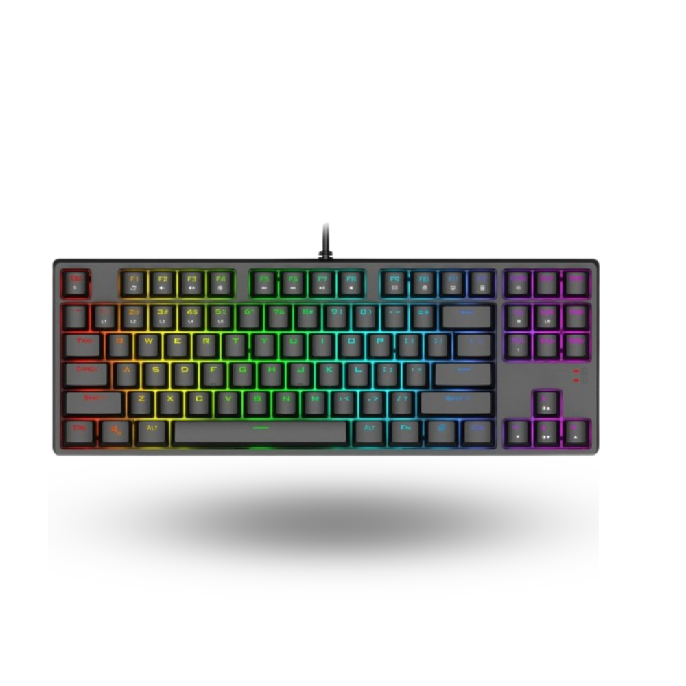 1STPLAYER DK5.0 Lite BLACK - Gaming Mechanical Keyboard 87 Keys (Blue Switch) - RGB Backlit - Dust & Waterproof