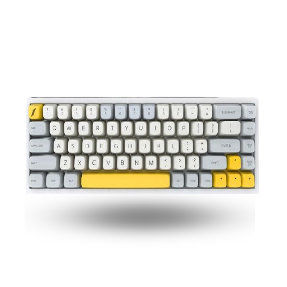 1STPLAYER THE ONE-LANG MK680 PHANTOM YELLOW - Wireless Mechanical Keyboard 68Keys (Gateron PRO Silver Switch)