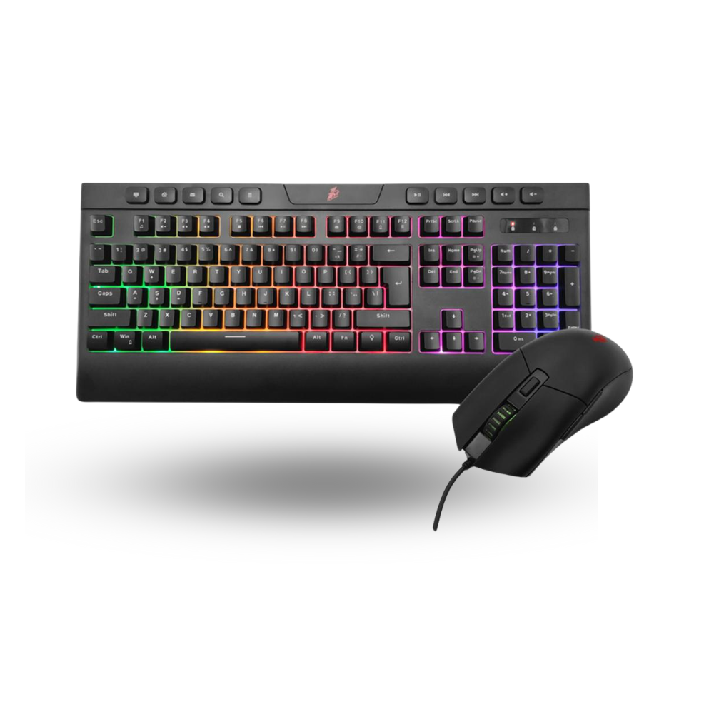 1STPLAYER Gaming K8 Fire Dancing Kit ( Keyboard + Mouse ) - Rainbow Backlight