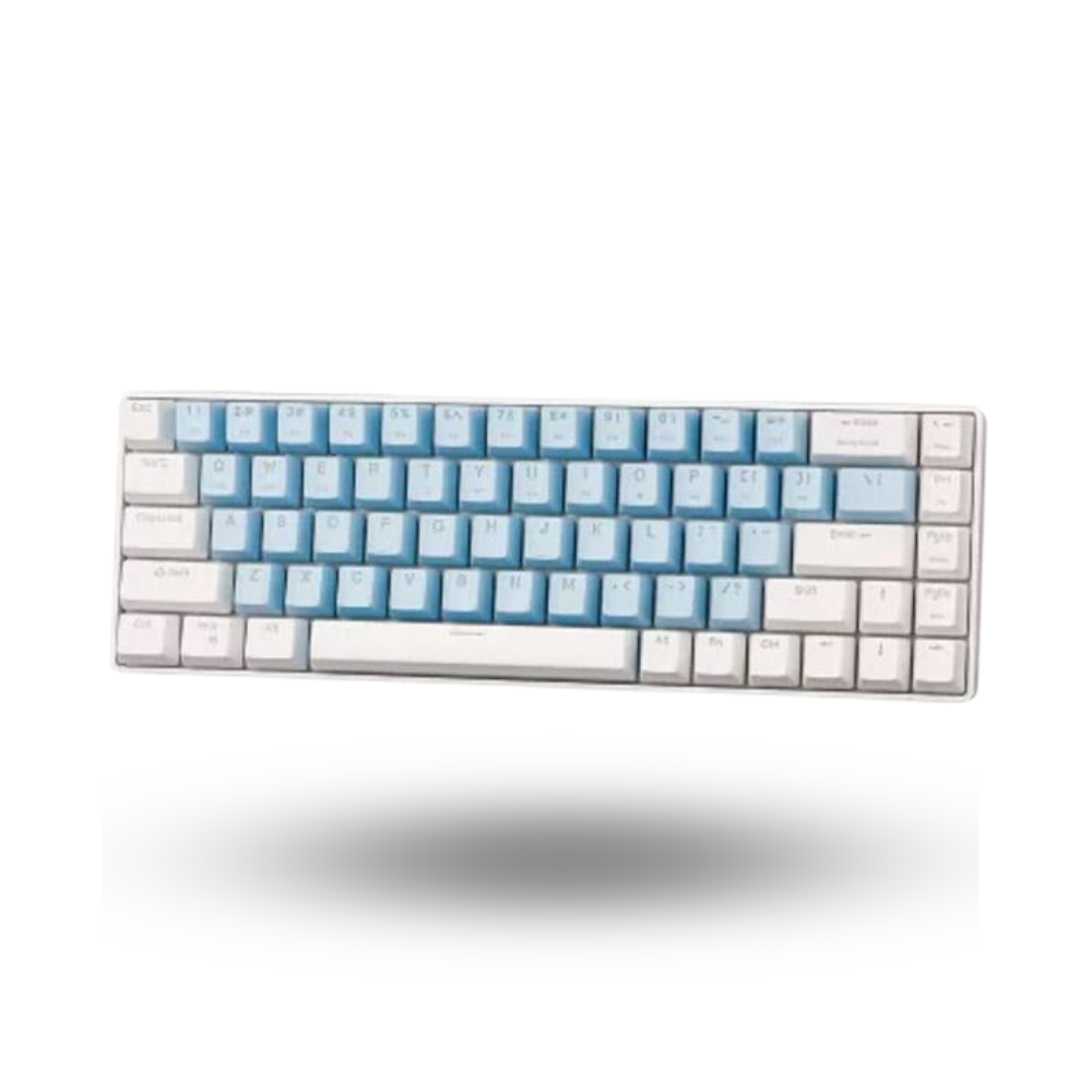 Digital Alliance Meca Air S Cerulean Blue White 65% Mechanical Gaming Keyboard