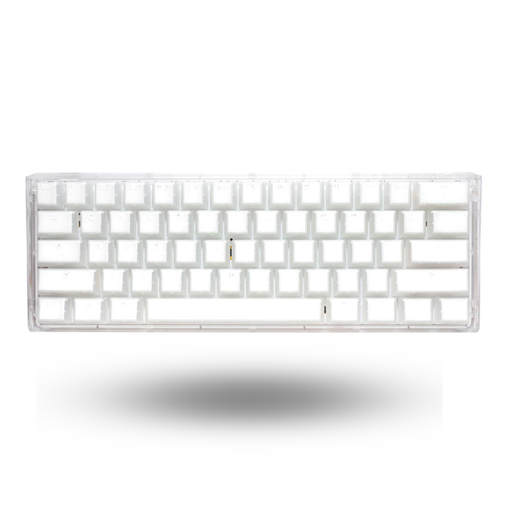 Ducky One 3 Mini Aura White PBT Double-shot Quack Mechanical Gaming Keyboard - Cherry MX Blue - DKON2161ST-CUSPDAWWWWC1