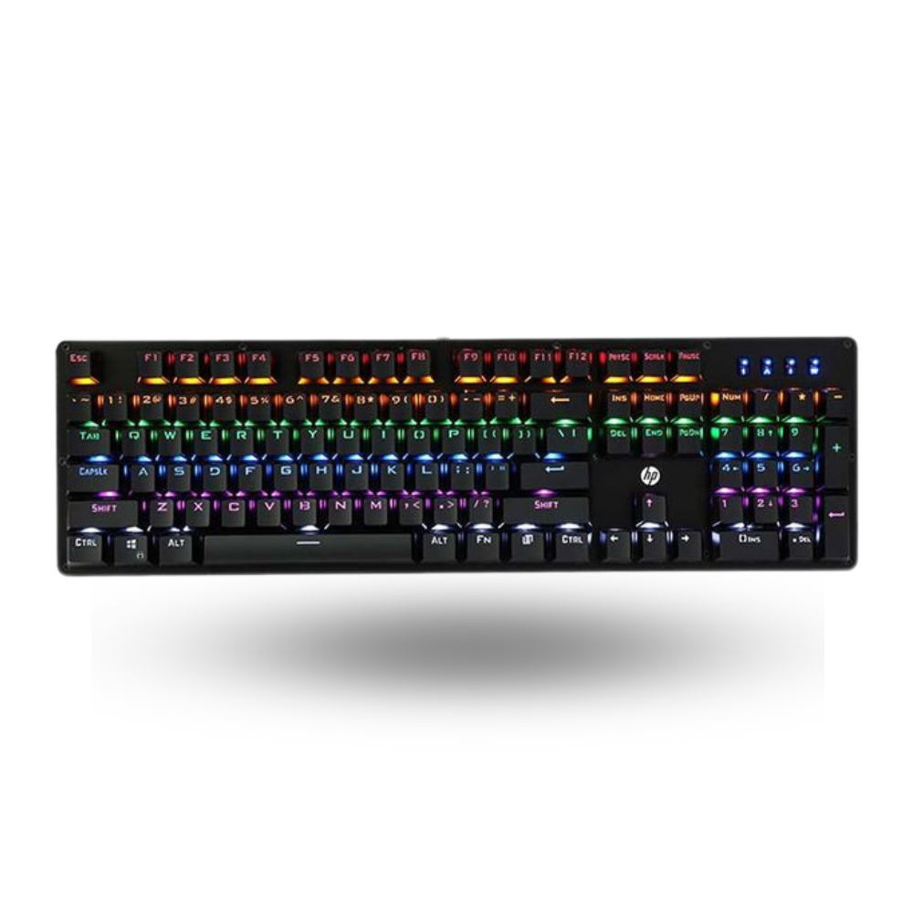 HP GK100 Wired Gaming Full Mechanical Keyboard Rainbow Led (Blue Switch)