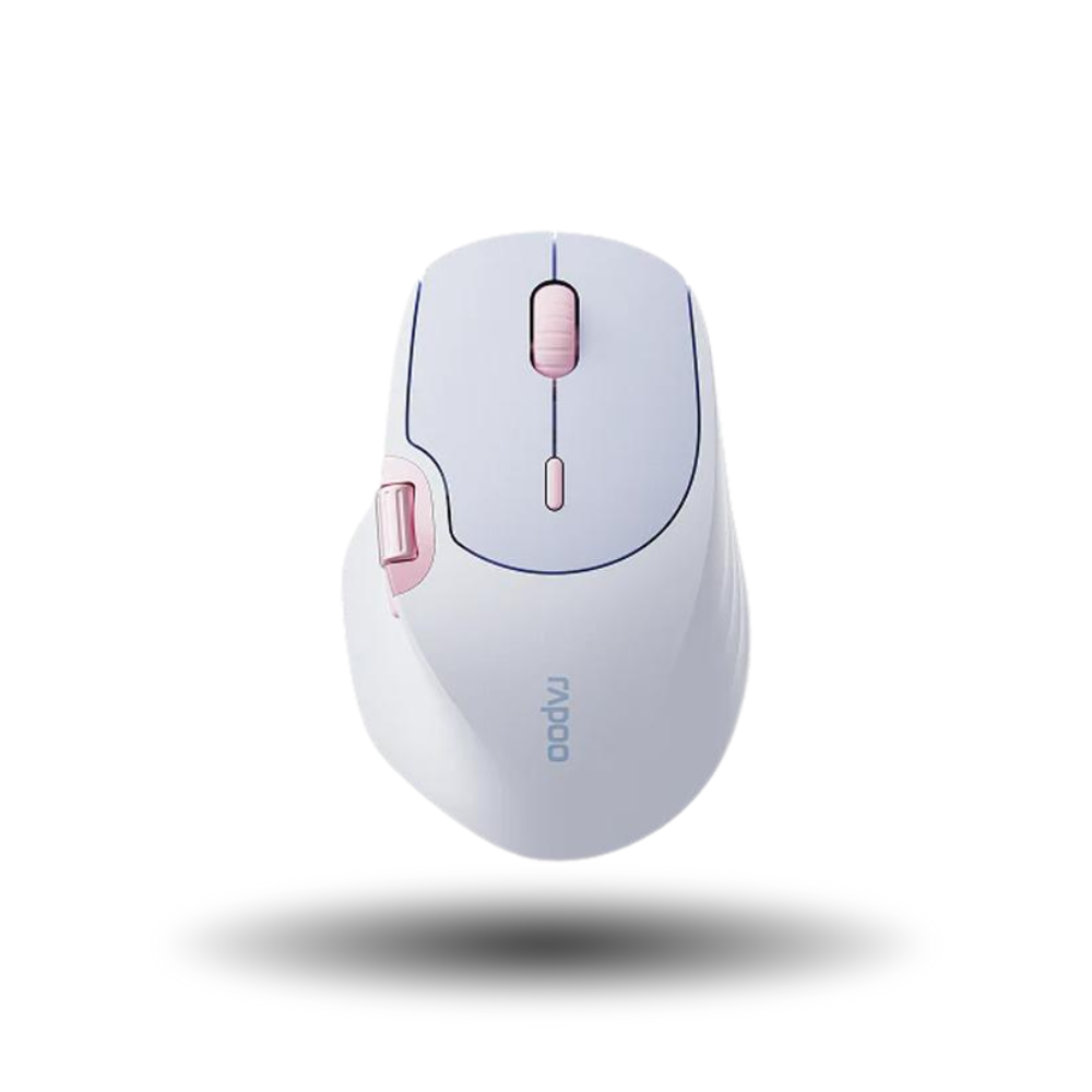 Rapoo MT560 Multi-mode Wireless Ergonomic Optical Mouse - Cerulean