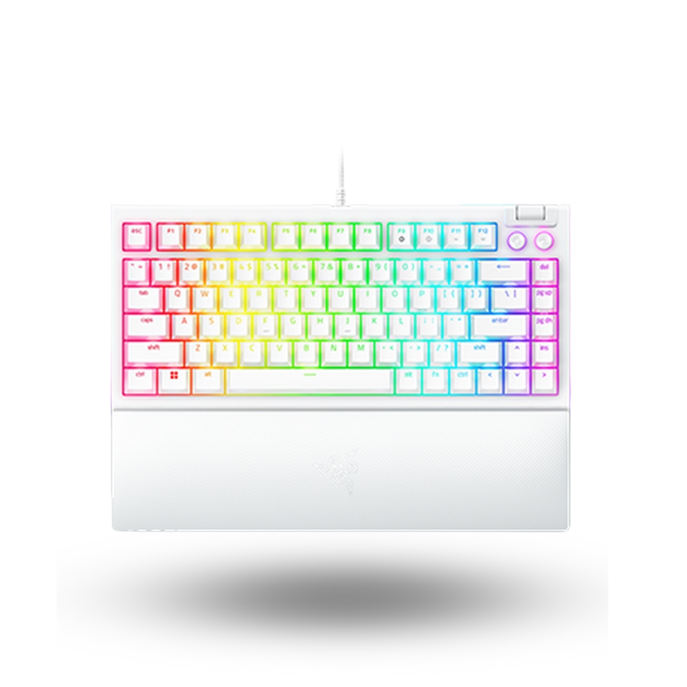 Razer BlackWidow V4 75% - Compact Mechanical Gaming Keyboard - White