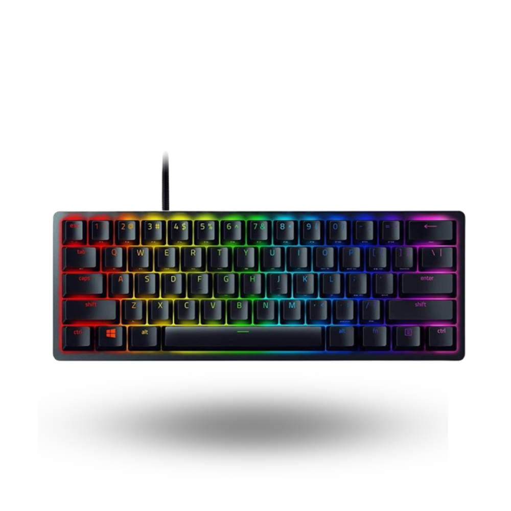 Razer Huntsman Mini - 60% Optical Gaming Keyboard - Mercury (Linear Red Switch)