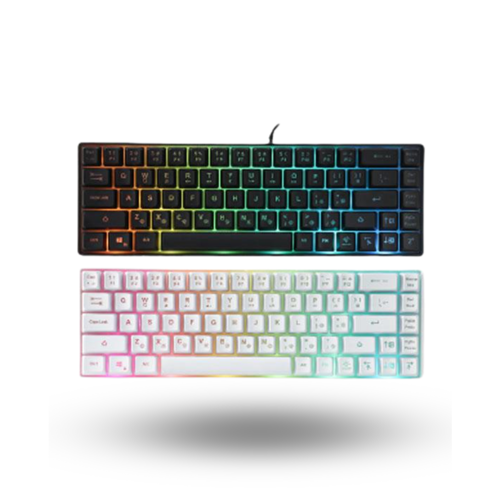 Rexus Keyboard Gaming Rexus Battlefire K68M (White/Black)