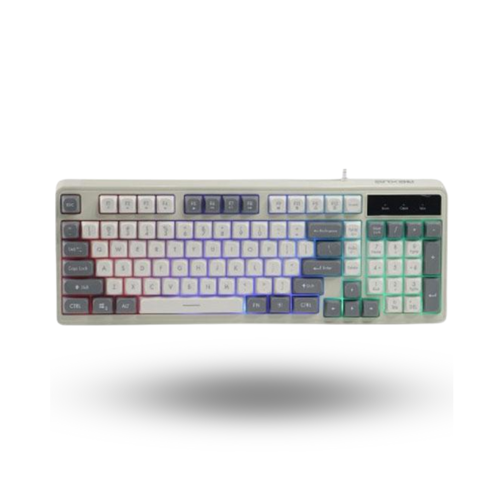 Rexus Keyboard Gaming Rexus Battlefire K98M Cream White