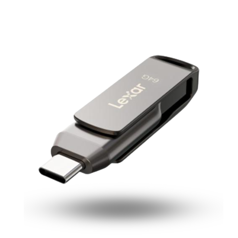Lexar JumpDrive Dual Drive D400 64GB USB 3.1 Type-C