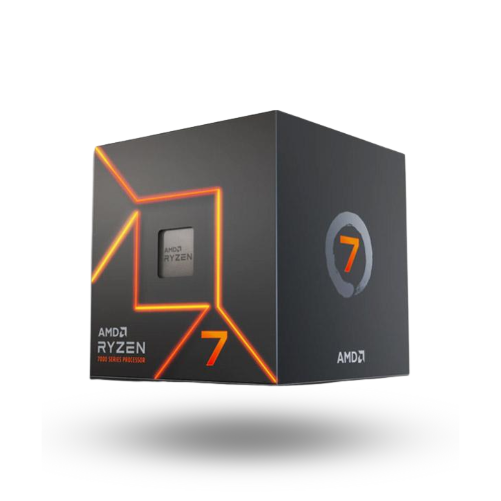 AMD Ryzen 7 7700 3.8Ghz Up To 5.3Ghz Cache 32MB 65W AM5 [Box] - 8 Core - 100-100000592BOX - with AMD Wraith Prism Cooler
