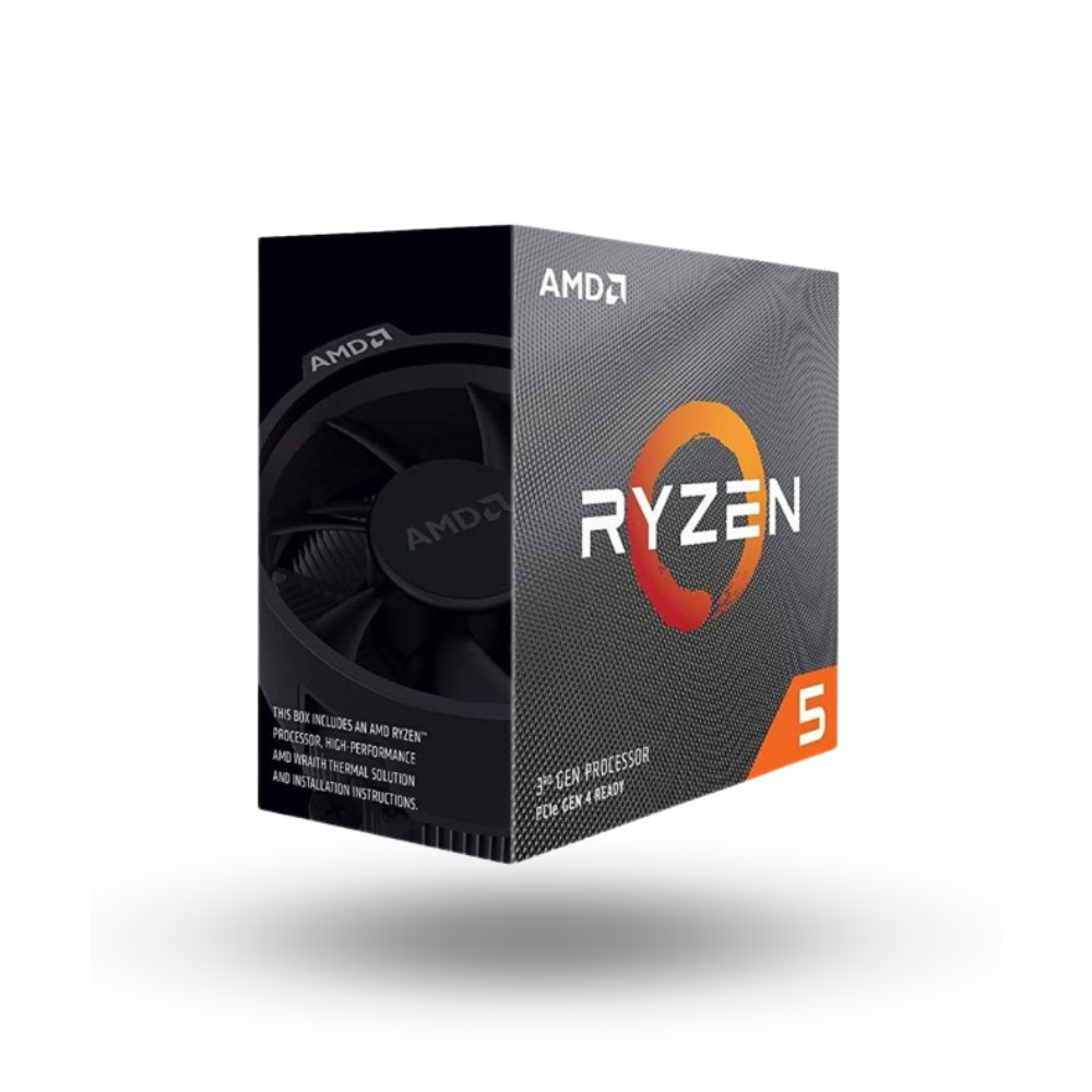 AMD Ryzen 5 5600 3.5Ghz Up To 4.4Ghz Cache 32MB 65W AM4 [Box] - 6 Core - 100-100000927BOX - with AMD Wraith Stealth Cooler (Garansi Lokal/AMD Indonesia)