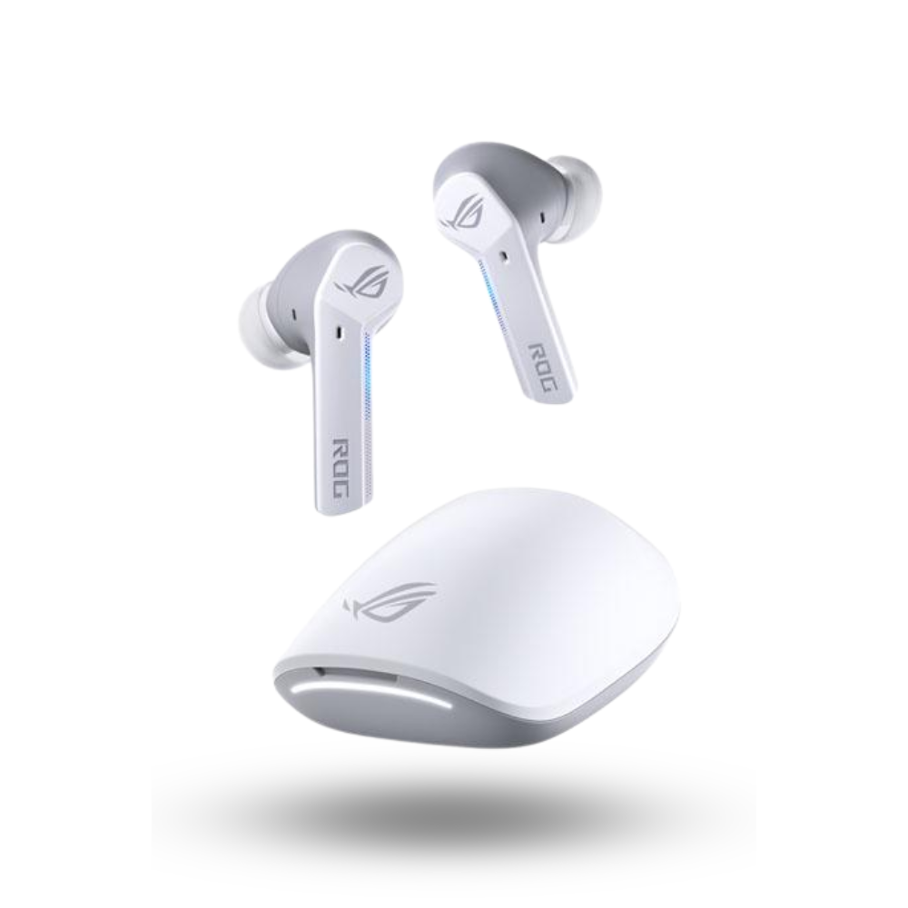 Asus ROG Cetra True Wireless Gaming Earphone with Low-Latency Wireless Connection - White