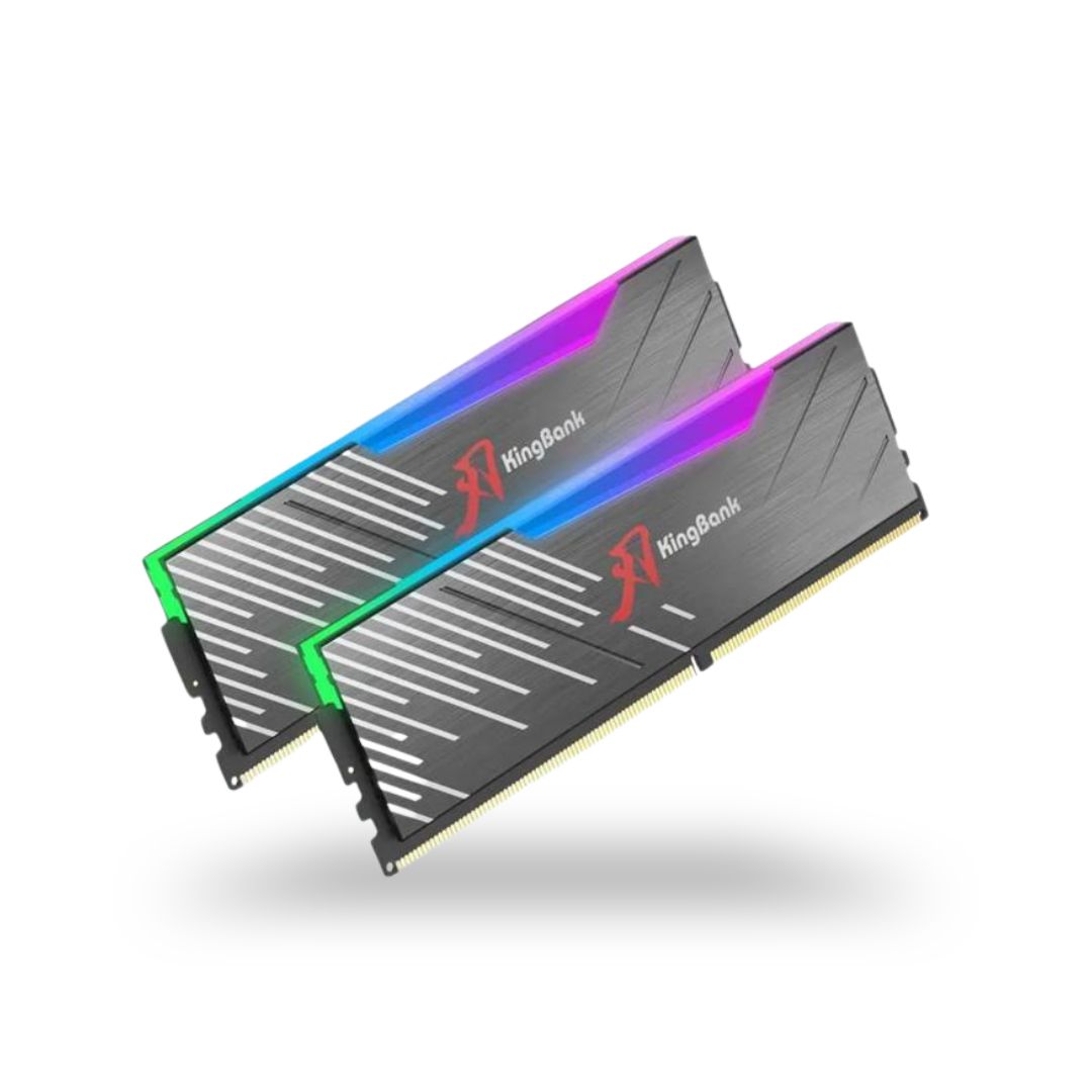 KINGBANK SHARP BLADE RGB DDR5 16GB X 2 6000 MT/s BLACK HEATSINK M-DIE C30 || K5.01.FLM5ED9402