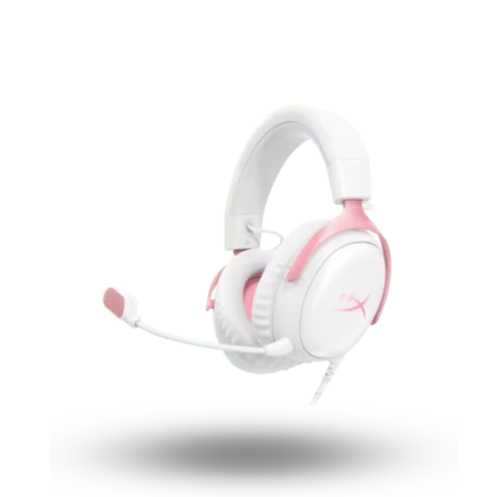 HyperX Cloud III Gaming Headset - White Pink