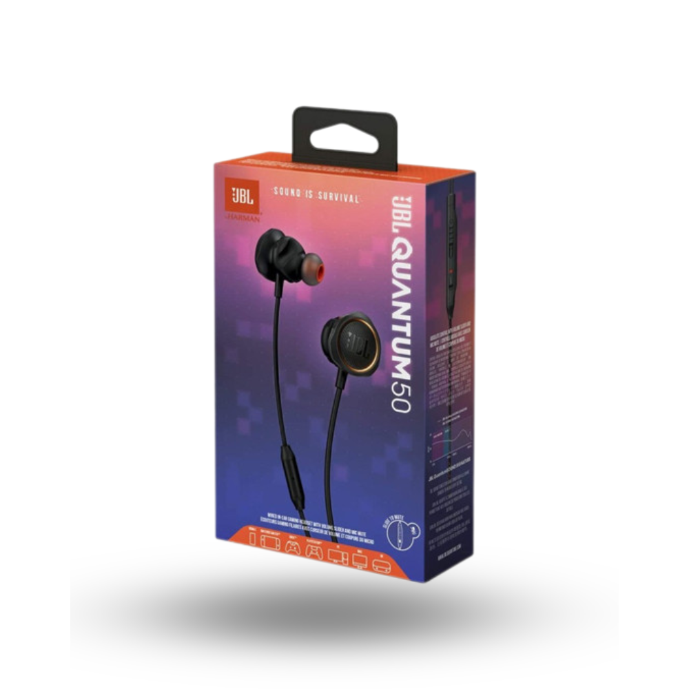 JBL Quantum 50 Black Gaming Earphone