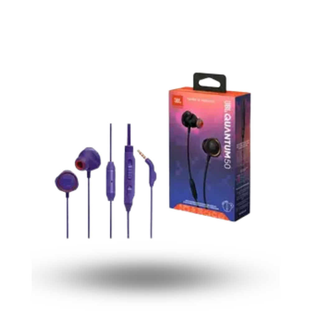 JBL Quantum 50 Purple Gaming Earphone