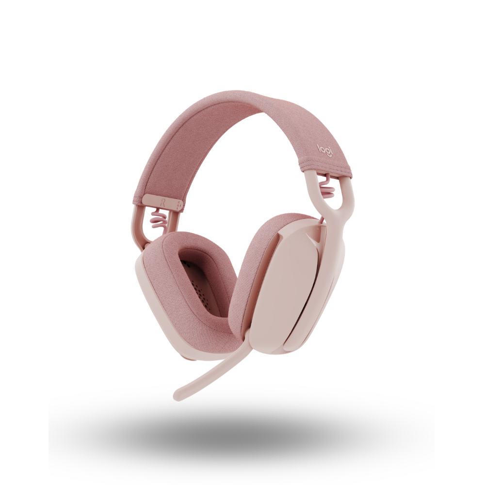 Logitech Zone Vibe 100 Wireless Over the Ear Headphone - Rose