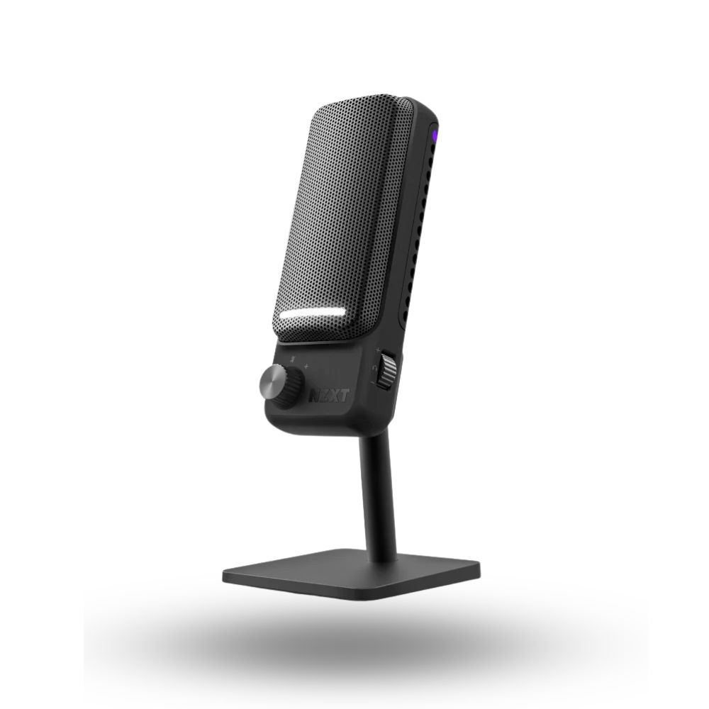 NZXT Capsule Elite Black Ultra-High Resolution USB Gaming Microphone