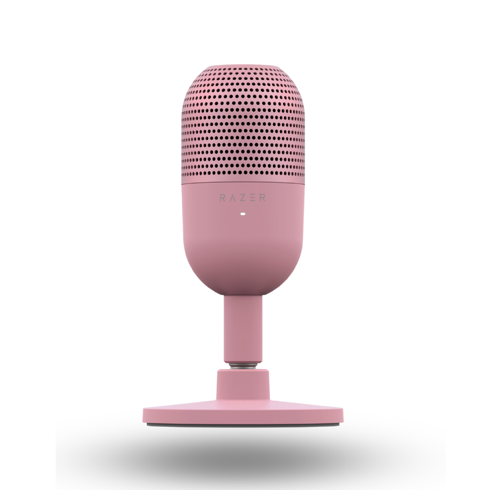 Razer Seiren V3 Mini - Ultra-Compact USB Microphone with Tap-to-Mute - Quartz