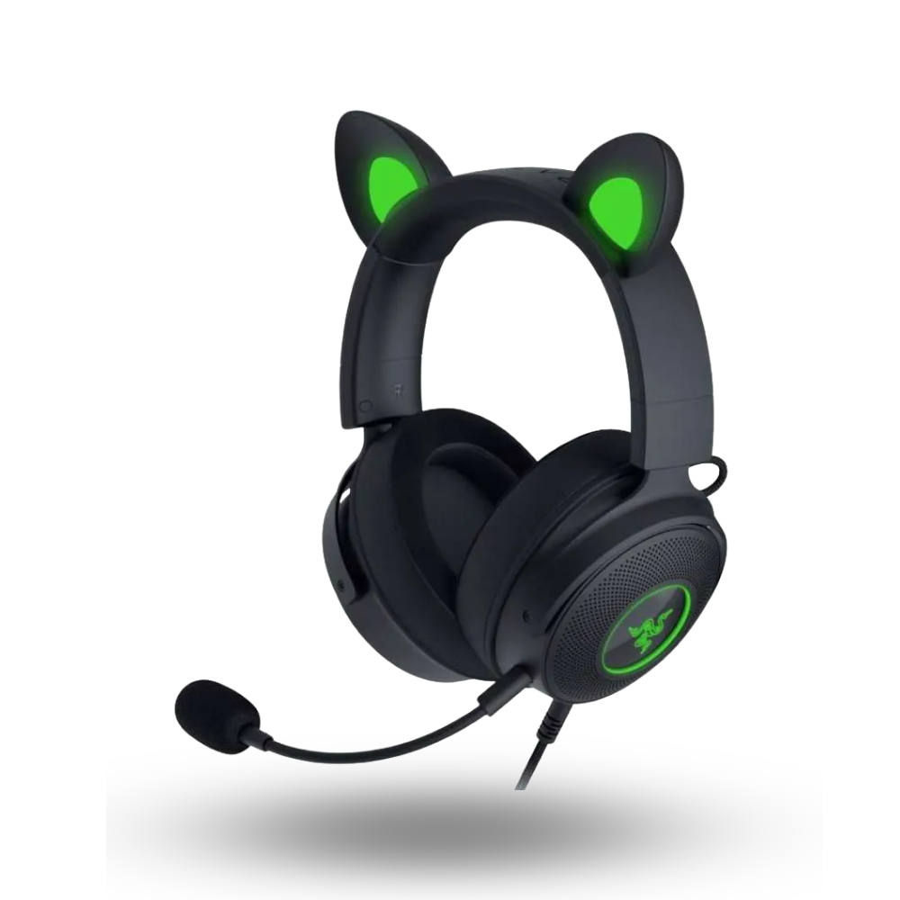 Razer Kraken Kitty V2 Black - Wired RGB Headset with Kitty Ears