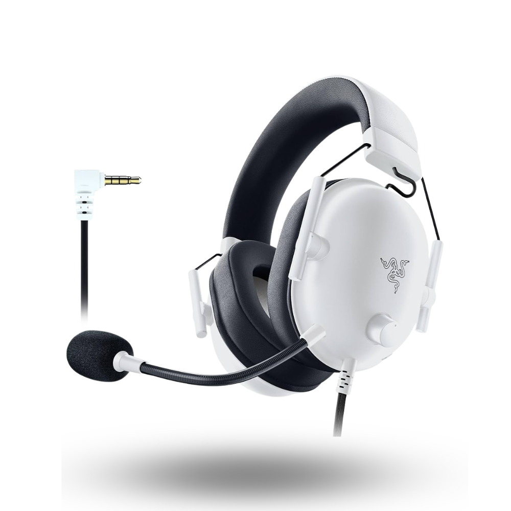 Razer BlackShark V2 X PlayStation Licensed - Wired Console esports Headset - White